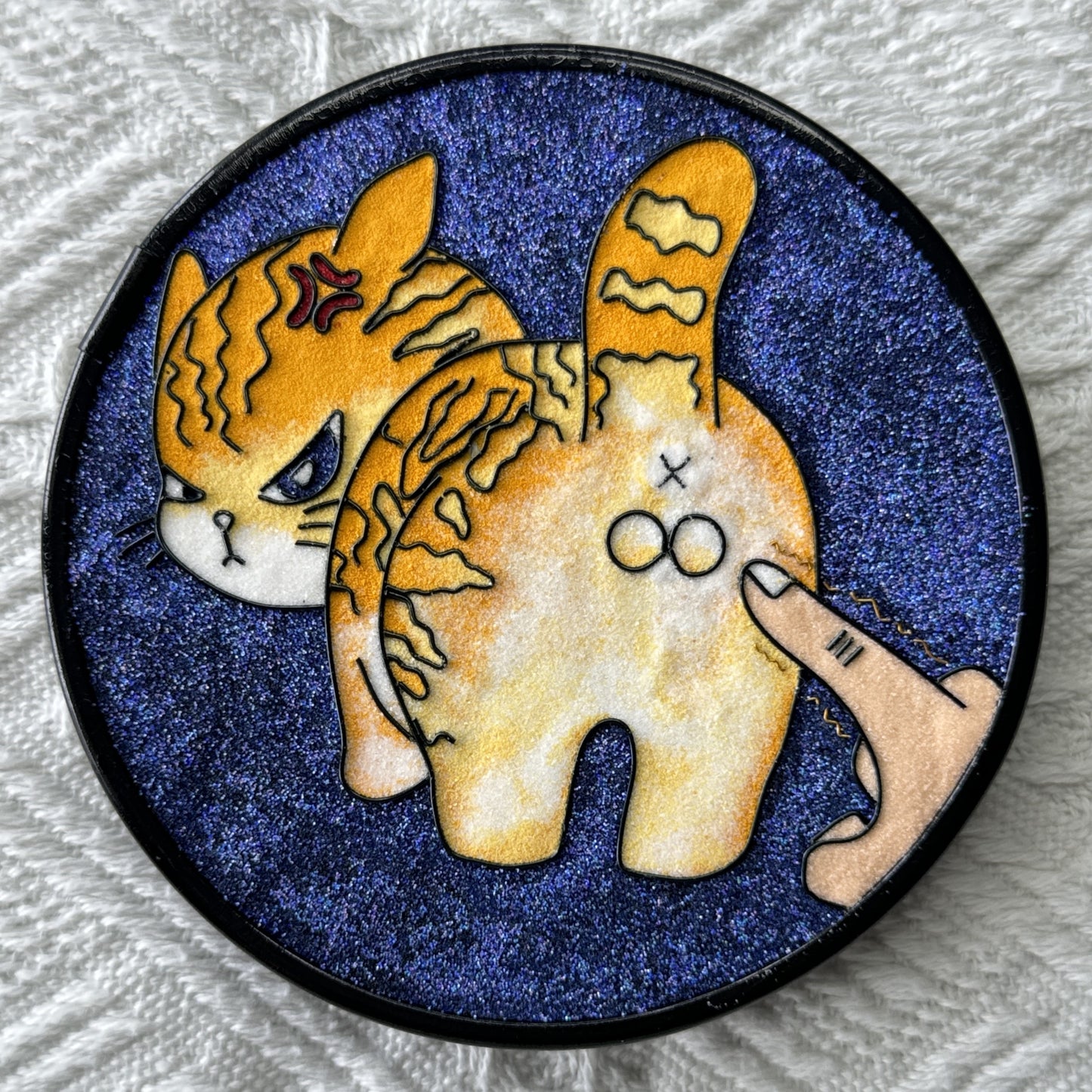 Cat and Ball - Angry Face