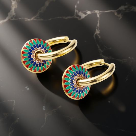 Peranakan Rosette Enamel - Heritage Multicolor